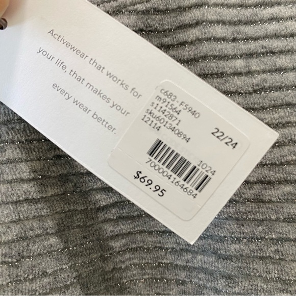 Lane Bryant Gray Ribbed Crew Neck Sweater NWT - Picture 7 of 7